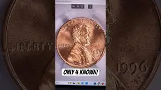 4 KNOWN EXAMPLES! 1996 Lincoln Penny Eclipses $14,000 At Auction! #shorts