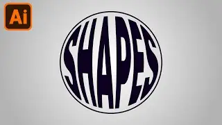 How to Create Warp Text into Shapes | Adobe Illustrator Tutorial#1