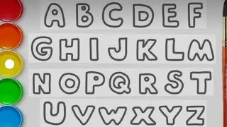 Alphabet learning for kids easy..A..B..C..D_ colouring