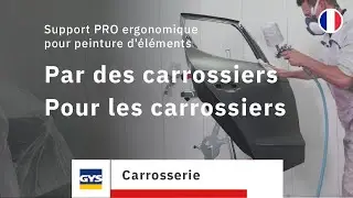 Support PRO ergonomique pour peinture d'éléments - Par des carrossiers, pour les carrossiers