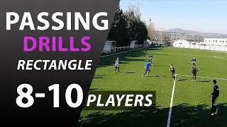 FOOTBALL PASSING PRACTICE FOR 8-10 PLAYERS | PASSES TRAINING #5