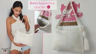 Bolso baguette a crochet 🧶| Paso a paso 😊| 1° parte