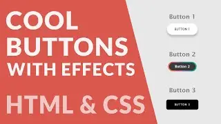 Cool Button Designs with Hover Animation Effect - Only HTML & CSS