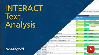 Analyzing transcript text in Mangold INTERACT