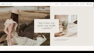 Sneak Peek: Alice and Vine Showit Website Template