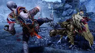 SPARTAN KICK KILL SIGRUN! God of War Kratos Destroying The Queen Again