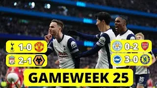 Spurs beat Man Utd, Liverpool struggle against Wolves and Arsenal apply the pressure - Gameweek 26