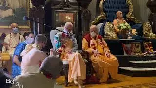 Rtadhvaja Swami - Initiation Ft. Giriraj Swami April 9th, 2022