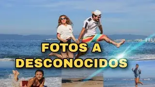 Taking photos on the beach in Puerto Vallarta unexpected ending 😏