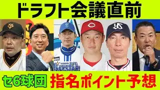 【徹底分析】セ・リーグ6球団の”ドラフト指名”ポイント予想一覧！！！