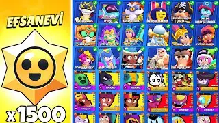 EFSANEVİ STARR HEDİYESİ AÇARAK OYUNDAKİ TÜM KOSTÜMLERİ VE KARAKTERLERİ ÇIKARTTIM !! BRAWL STARS
