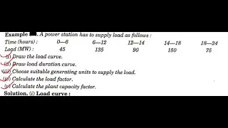 power plant design | load factor | plant capacity factor | no of generating units | use factor