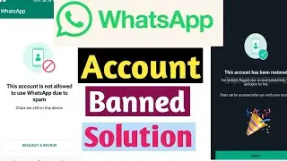Whatsapp banned my number solution || this account cannot use whatsapp solution 2023