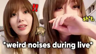 SAKURA's loud growling stomach during livestreams (FUNNY compilation)