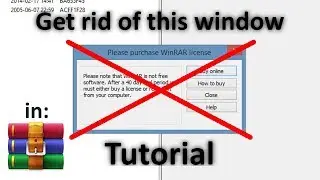 How to get rid of nagscreen in WinRAR - Tutorial