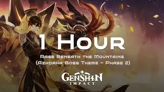 Rage Beneath the Mountains (Azhdaha Boss Theme - Phase 2) 1 Hour Cahnnel - Genshin Impact OST