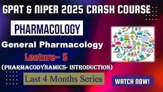 Pharmacodynamics Lecture- 1 | Receptor & Non-Receptor Mediated Drug Action | GPAT & NIPER 2025