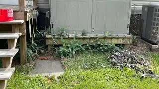 Stories and pouring a concrete pad