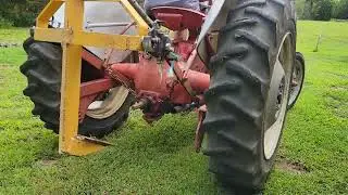 Removing a stump with an 8n tractor