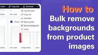 How to batch remove background from product images
