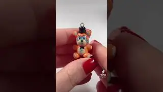 GlamRock Freddy Polymer Clay Figure/Charm Cute Superstar Security Breach Fnaf
