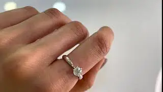 טבעת אירוסין קלאסית שש שיניים EVA
