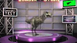 Chroma Dinsaor Studio Green Screen + Backdrop studio