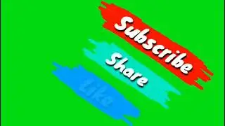 👍YouTube green📊 screen subscribe button with bell icon | green screen subscribe button with like ||