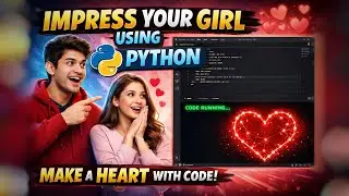 |Impress your girl using python 🐍 | Make a Heart ❤️ with code | 