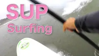 SUPサーフィン　12月の超小波を９ft以上のボードで楽しむ
