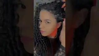 Penteado inspirado no Pinterest 🌷 #shorts #curlyhairstyles #penteado