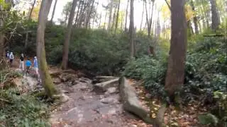Hiking to Grotto Falls