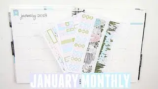 Monthly Plan With Me | January 2018 (Caress Press)