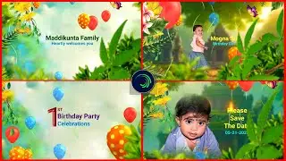 1st Birthday Invitation video editing | 1st Birthday Invitation video in alight motion