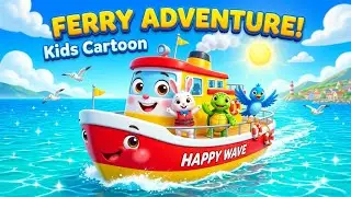 Ferry Boat Adventure Song 🚢⚓ | Fun Sing-Along for Kids | Boats & Vehicles