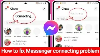 How to fix Messenger connecting problem 2024 | waiting for network problem in messenger