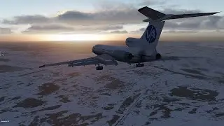 VOR заход  ВПП 25L на ТУ-154М в аэропорту Кневичи, г.Владивосток
