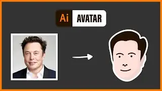 AVATAR DESIGN in ILLUSTRATOR -  simple, yet recognizable faces (1 min tutorial)