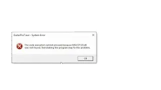 Fix, repair - System Error : MSVCP120.dll | Guitar Pro.exe