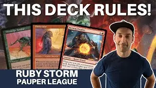 LETS START BLASTING! This MTG Pauper Ruby Storm deck is ridiculously sweet. Fast, powerful, storm!
