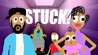 STUCK In The Elevator With my Family! 😱🤣 