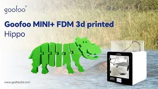 3D printing fun / Goofoo mini+ printing Hippo toys