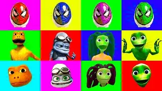 WRONG HEADS TOP SUPERHEROES - Crazy Frog, Dame Tu Cosita, Patila, El Chombo Alies Green - Spiderman
