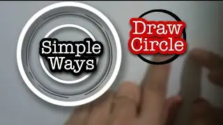 How to Draw circle. Simple way to draw circle without protractor.With easily available things around