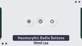 Gradient Neumorphic Radio Buttons HTML CSS | amanselfcoder