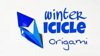 Winter Icicle Origami Decoration