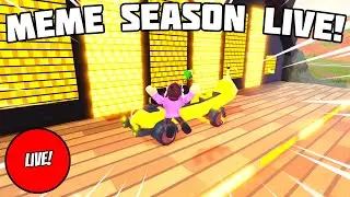 🔴 New MEME Season Update is HERE! || Join in! || Roblox Jailbreak Live