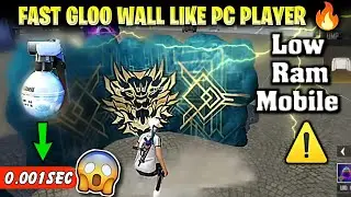 2 FINGER GLOO WALL TRICK | Free Fire SIT UP Gloo Wall TRICK 2 Finger | Sit Up Gloo Wall