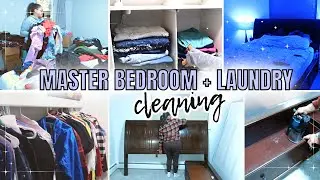 MASTER BEDROOM AND CLOSET ORGANIZING // UNPACK WITH ME // CLEANING MOTIVATION 2024