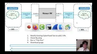 CyberFlood Fun: 2 CyberFlood Ports, 1 Router,  4 Subnets, 2 CyberFlood Virtual Routers